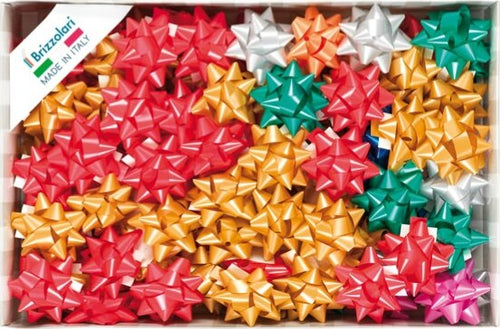 Stelle di nastro liscio 6800 - 14 mm x diam. 6 5 cm - colori natalizi assortiti - Brizzolari - conf. 100 pezzi Casa e cucina/Decorazioni per interni/Addobbi e decorazioni per ricorrenze/Decorazioni natalizie/Fiocchi e nastri Eurocartuccia - Pavullo, Commerciovirtuoso.it