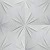 €1,99 Pannello in fibra naturale a parete 3D, rivestimento di lusso 3D 50X50cm BIANCO verniciabile STELLE - Eternal Parquet