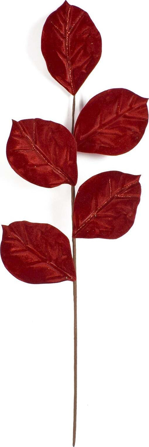Stelo con foglie in velluto Rosso h 64 cm ramo per Alberi e Ghirlande natalizie Casa e cucina/Decorazioni per interni/Addobbi e decorazioni per ricorrenze/Decorazioni natalizie/Ghirlande e corone MagiediNatale.it - Altamura, Commerciovirtuoso.it