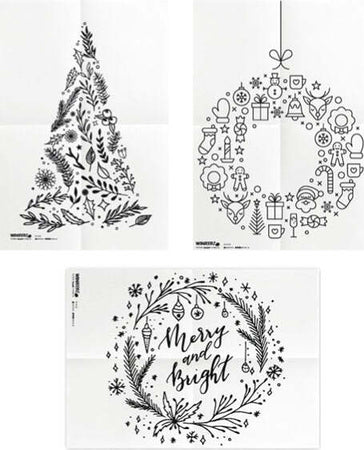 Stencil - foglio A2 - 'NATALE' - Securit - set 3 pezzi Cancelleria e prodotti per ufficio/Archivio ufficio e accessori per scrivania/Lavagne e bacheche/Lavagne Eurocartuccia - Pavullo, Commerciovirtuoso.it