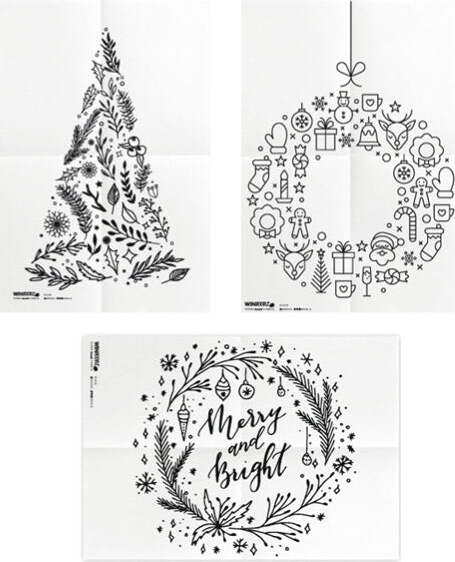 Stencil - foglio A2 - 'NATALE' - Securit - set 3 pezzi Cancelleria e prodotti per ufficio/Archivio ufficio e accessori per scrivania/Lavagne e bacheche/Lavagne Eurocartuccia - Pavullo, Commerciovirtuoso.it