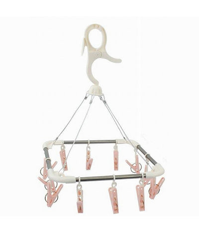 Stendibiancheria 12 Pinze Mollette Quadrato Stendino Biancheria Con Gancio 79541