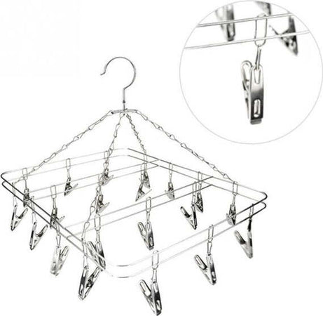 Stendibiancheria-18-Mollette-Rettangolare-39x29cm-In-Acciaio-Stendino-Biancheria