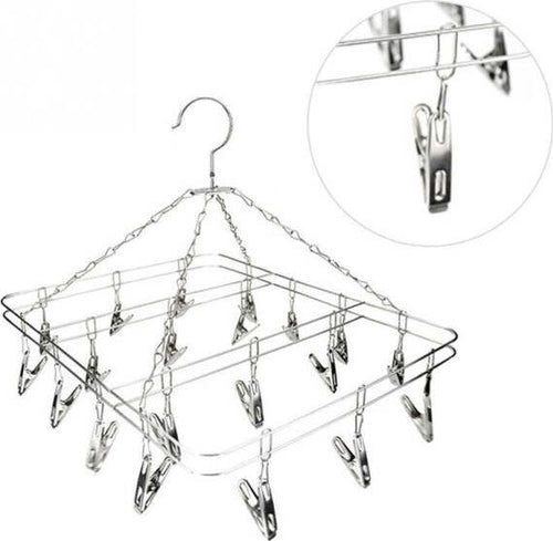 Stendibiancheria-18-Mollette-Rettangolare-39x29cm-In-Acciaio-Stendino-Biancheria