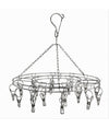 Stendibiancheria 20 Mollette Rotondo 36 Cm In Acciaio Stendino Biancheria 10464