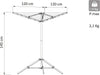Stendibiancheria-3-braccia-da-campeggio-Grigio-Milani-Home