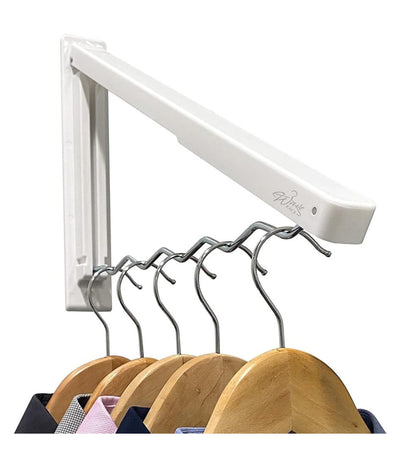 Stendibiancheria Appendiabiti Pieghevole Design Ondulato Salvaspazio A Parete