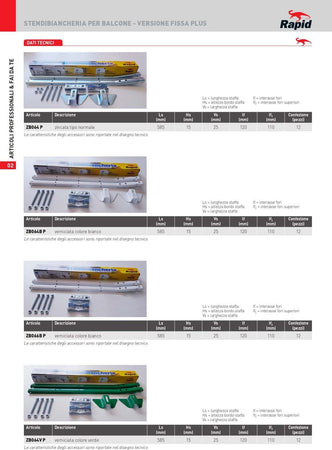 Stendibiancheria Giussani Rapid per balcone  in acciaio alta qualità Casa e cucina/Organizzazione interni/Organizzazione lavanderia/Stendini La Zappa - Altamura, Commerciovirtuoso.it