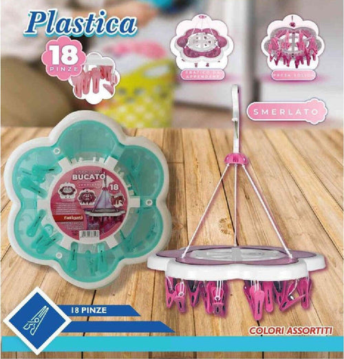 Stendibiancheria Plastica Bucato 18 Pinze Forma Fiore Stendino Biancheria 38302 Casa, arredamento e bricolage > Pulizia e Bucato > Stendibiancheria Trade Shop italia - Napoli, Commerciovirtuoso.it