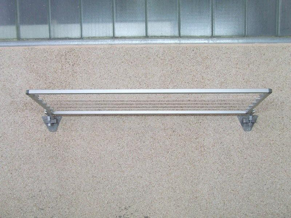 Stendibiancheria richiudibile da parete, stendino per balconi in alluminio anodizzato antiruggine