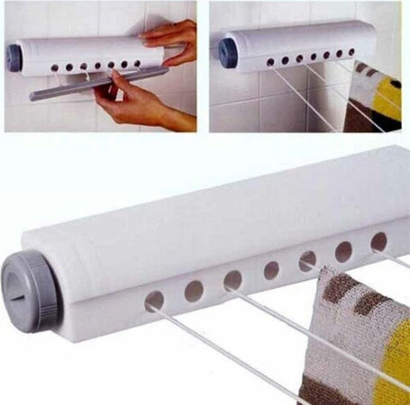 Stendino Stendibiancheria Estensibile Automatico Muro Parete Fino A 14 Metri Casa e cucina/Organizzazione interni/Organizzazione lavanderia/Stendini Trade Shop italia - Napoli, Commerciovirtuoso.it