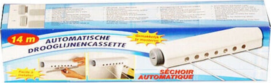 Stendino Stendibiancheria Estensibile Automatico Muro Parete Fino A 14 Metri Casa e cucina/Organizzazione interni/Organizzazione lavanderia/Stendini Trade Shop italia - Napoli, Commerciovirtuoso.it