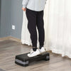 Step-Fitness-per-Allenamento-a-Casa-e-Palestra,-in-PP-con-Altezza-Regolabile-10cm-e-15cm,-68x29cm-Nero-e-Grigio-EF4A90-076BKEF4