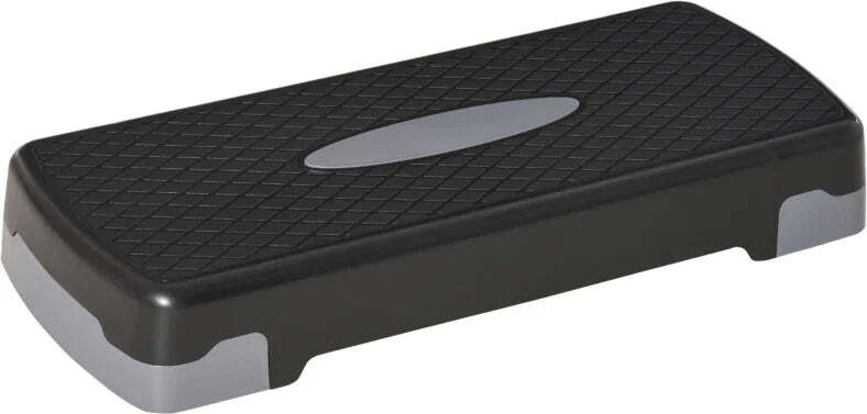 Step-Fitness-per-Allenamento-a-Casa-e-Palestra,-in-PP-con-Altezza-Regolabile-10cm-e-15cm,-68x29cm-Nero-e-Grigio-EF4A90-076BKEF4
