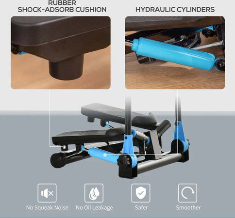 Stepper-Fitness-con-Manubrio-e-Monitor-LCD-per-Allenamento-a-Casa-e-Palestra,-Blu-TR8A90-281TR8