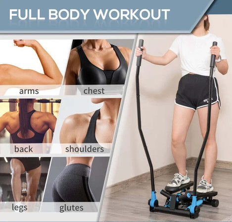 Stepper-Fitness-con-Manubrio-e-Monitor-LCD-per-Allenamento-a-Casa-e-Palestra,-Blu-TR8A90-281TR8