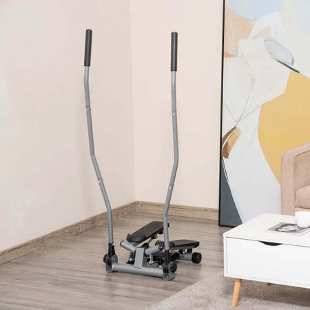 Stepper,-Maniglie,-Step-Fitness-con-Monitor-LCD-per-Casa-e-Palestra,-Argento-TY5A90-281SRTY5