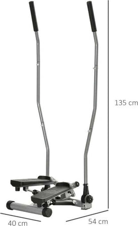 Stepper,-Maniglie,-Step-Fitness-con-Monitor-LCD-per-Casa-e-Palestra,-Argento-TY5A90-281SRTY5