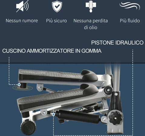 Stepper,-Maniglie,-Step-Fitness-con-Monitor-LCD-per-Casa-e-Palestra,-Argento-TY5A90-281SRTY5