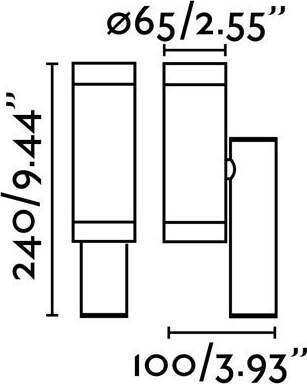 STEPS 2L Lampada da parete bianco GU10 35W Illuminazione/Illuminazione per interni/Illuminazioni per pareti/Applique Led Mall Home - Napoli, Commerciovirtuoso.it