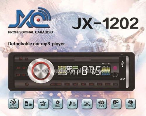 Stereo-Auto-Autoradio-Aux-Mp3-Slot-Usb-Sd-Radio-Fm-Frontalino-Estraibile-Mod1202
