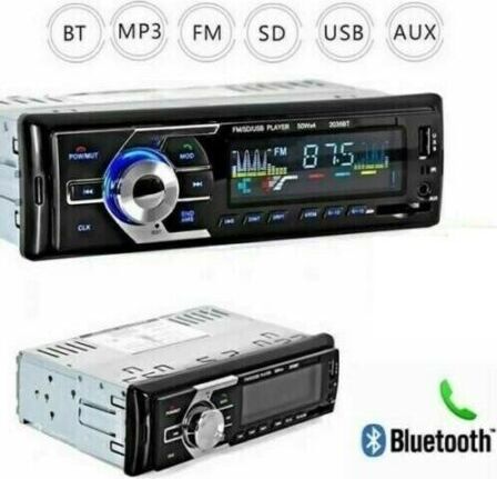 STEREO-AUTO-BLUETOOTH-AUTORADIO-VIVAVOCE-RADIO-FM-MP3-USB-AUX-SD-CARD-180W