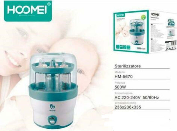 Sterilizzatore Di Bottiglie Biberon Elettrico A Vapore 500 Watt Neonato Bambino Scaldabiberon Trade Shop italia - Napoli, Commerciovirtuoso.it