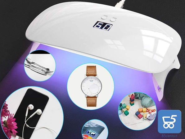 Sterilizzatore UV Portatile uso Domestico UVC LED Sterilizzazione al 99% Disinfezione Professionale