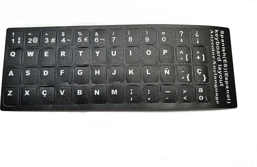 Stick adesivi tastiera Spagnolo Spanish pegatinas de teclado en español Dell HP