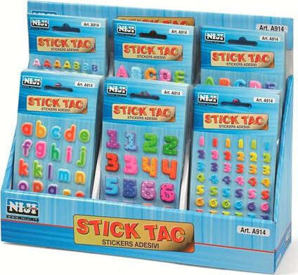 Stickers-3D-Lettere-o-Numeri-Lebez