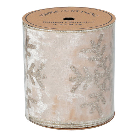 Nastro per decorazioni natalizie con motivi decorativi e strass da 457 cm