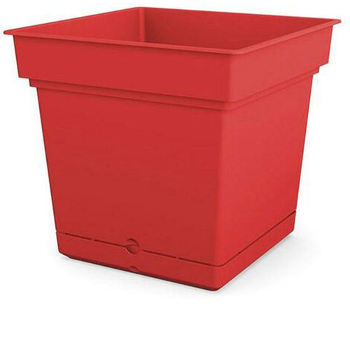 Vaso quadrato Still elements in plastica colorati da esterno per fiori e piante