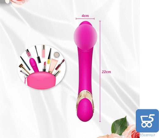 Stimolatore Femminile 10 Modalità di Vibrazione Impermeabile 20 cm Rosa ricarica USB