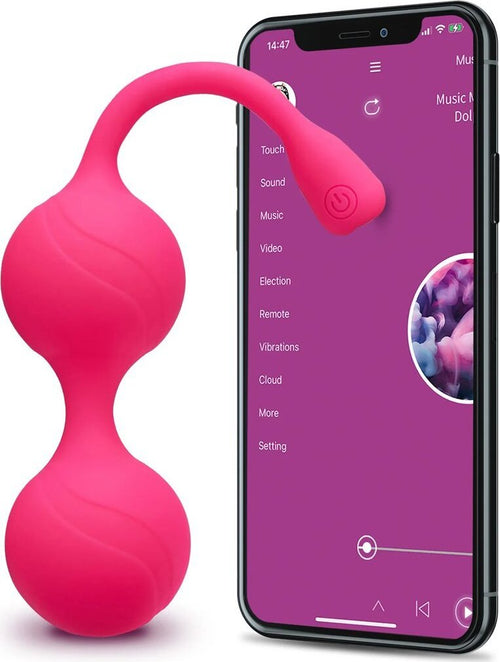 Stimolatore Massaggiatore Controllato da Smartphone Ricaricabile USB Sfere Kegel