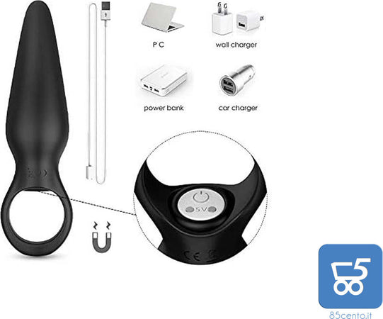 Stimolatore Massaggiatore Uomo Donna Portatile Ricarica USB Nero
