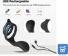 Anello Vibrante in Silicone Nero per Coppie – USB Ricaricabile, Waterproof e Silenzioso colore nero