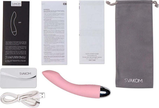 Stimolatore Vibratore Rosa Di Design In Silicone Rosa Vibratore Punto G Spot Svakom Amy Pink Salute e cura della persona/Erotismo e contraccezione/Sex toys/Vibratori/Vibratori G-Spot Kondorama - Martinsicuro, Commerciovirtuoso.it