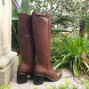 Stivali Donna in Vera Pelle Tacco 5cm Stivale Casual Alto Con Fondo Antiscivolo E Gambale Altro Made in Italy Moda/Donna/Scarpe/Stivali D'Avanzo Clazature - Nola, Commerciovirtuoso.it