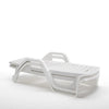 Lettino in resina Bianco impilabile Zanzibar da Mare e Piscina 190 cm