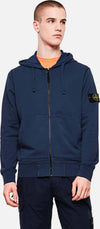 Stone Island Felpa Uomo con Cappuccio Full Zip Blu Navy Felpa Stone Island con Cappuccio e zip Euforia - Bronte, Commerciovirtuoso.it