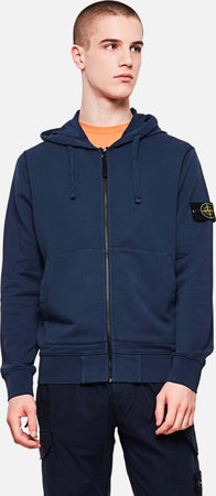 Stone Island Felpa Uomo con Cappuccio Full Zip Blu Navy Felpa Stone Island con Cappuccio e zip Euforia - Bronte, Commerciovirtuoso.it