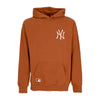 NEW ERA Felpa Cappuccio Uomo Mlb League Essentials Oversize Hoodie Neyyan Earth Brown/stone da uomo