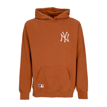 NEW ERA Felpa Cappuccio Uomo Mlb League Essentials Oversize Hoodie Neyyan Earth Brown/stone da uomo