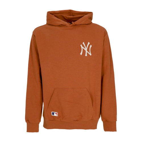 NEW ERA Felpa Cappuccio Uomo Mlb League Essentials Oversize Hoodie Neyyan Earth Brown/stone da uomo