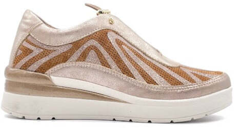 STONEFLY Sneaker donna CREAM 38 Laminated Tan Brown