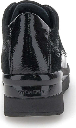 Stonefly-sneakers-donna-Cream-17-in-camoscio-e-vernice-black-221726