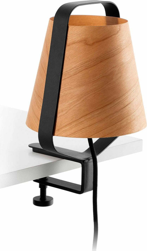 STOOD Lampada clip nera et legno Illuminazione/Illuminazione per interni/Illuminazioni per pareti/Applique Led Mall Home - Napoli, Commerciovirtuoso.it
