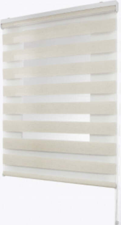 STOR-PLANET---DUOLUX---TENDA-A-RULLO-SEMIFILTRANTE-CON-FRANGE-TRASPARENTI-COLORE-LINO---120X250cm