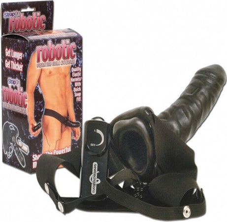 Strap-on con Vibratore Nero indossabile per Lui Robotic Vibrating Male Extension Strap On Fallo Indossabile Vibrante Nero Salute e cura della persona/Erotismo e contraccezione/Sex toys/Strap-on Kondorama - Martinsicuro, Commerciovirtuoso.it
