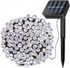 Stringa di Luci a LED 20 metri 200 LED per esterni IP65 ad Energia Solare Impermeabili 8 Modalità Decorative da Giardino Bianco Freddo